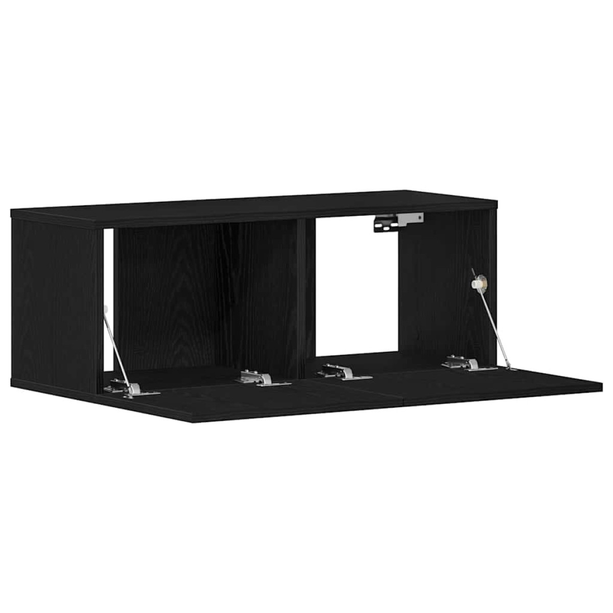 vidaXL Ντουλάπι TV 80 x 30 x 30 εκ Μαύρη Οξυά Επεξεργασμένο Ξύλο