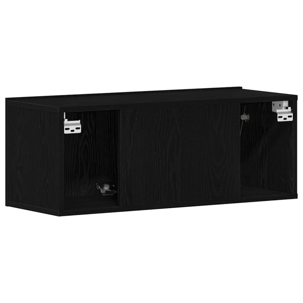 vidaXL Ντουλάπι TV 80 x 30 x 30 εκ Μαύρη Οξυά Επεξεργασμένο Ξύλο