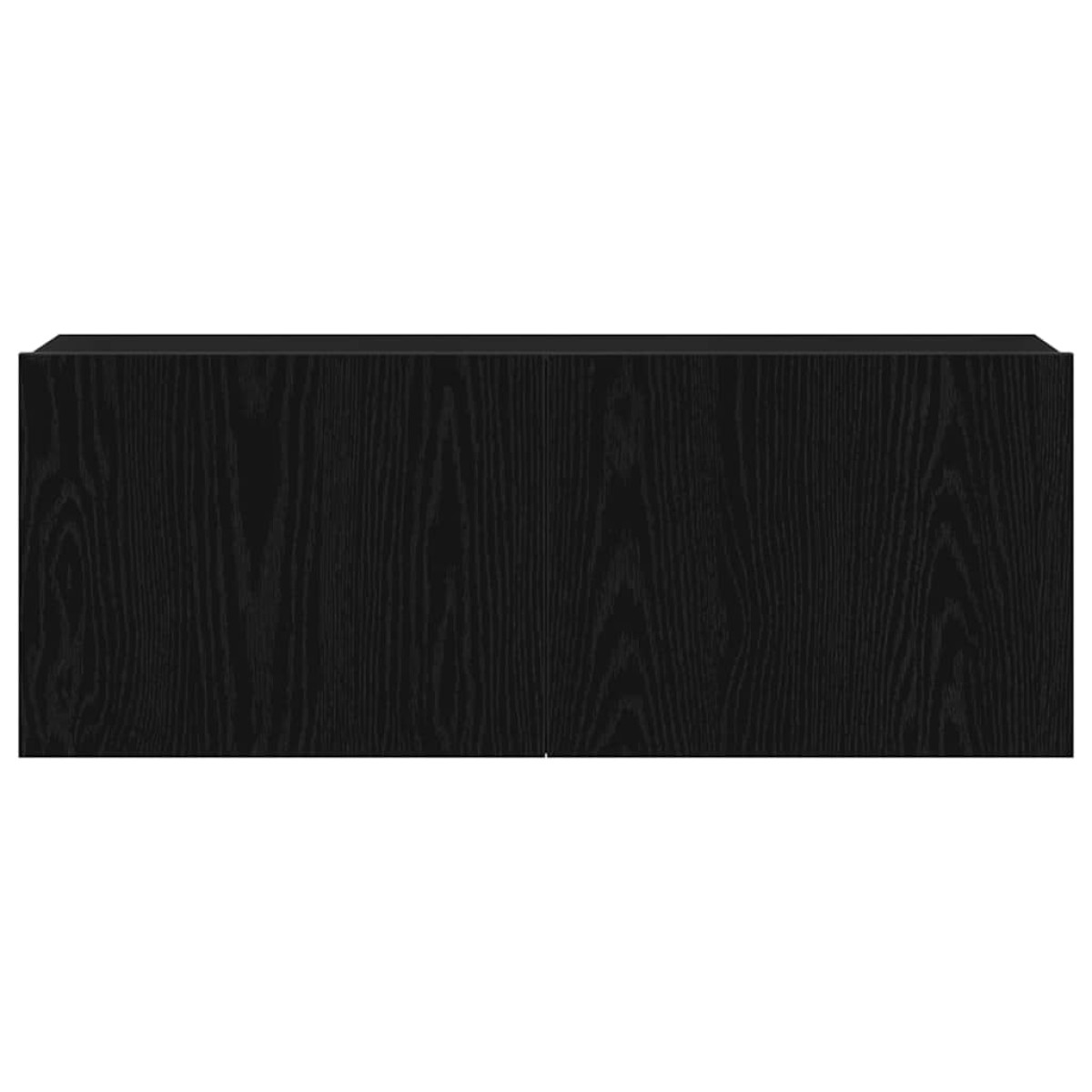 vidaXL Ντουλάπι TV 80 x 30 x 30 εκ Μαύρη Οξυά Επεξεργασμένο Ξύλο