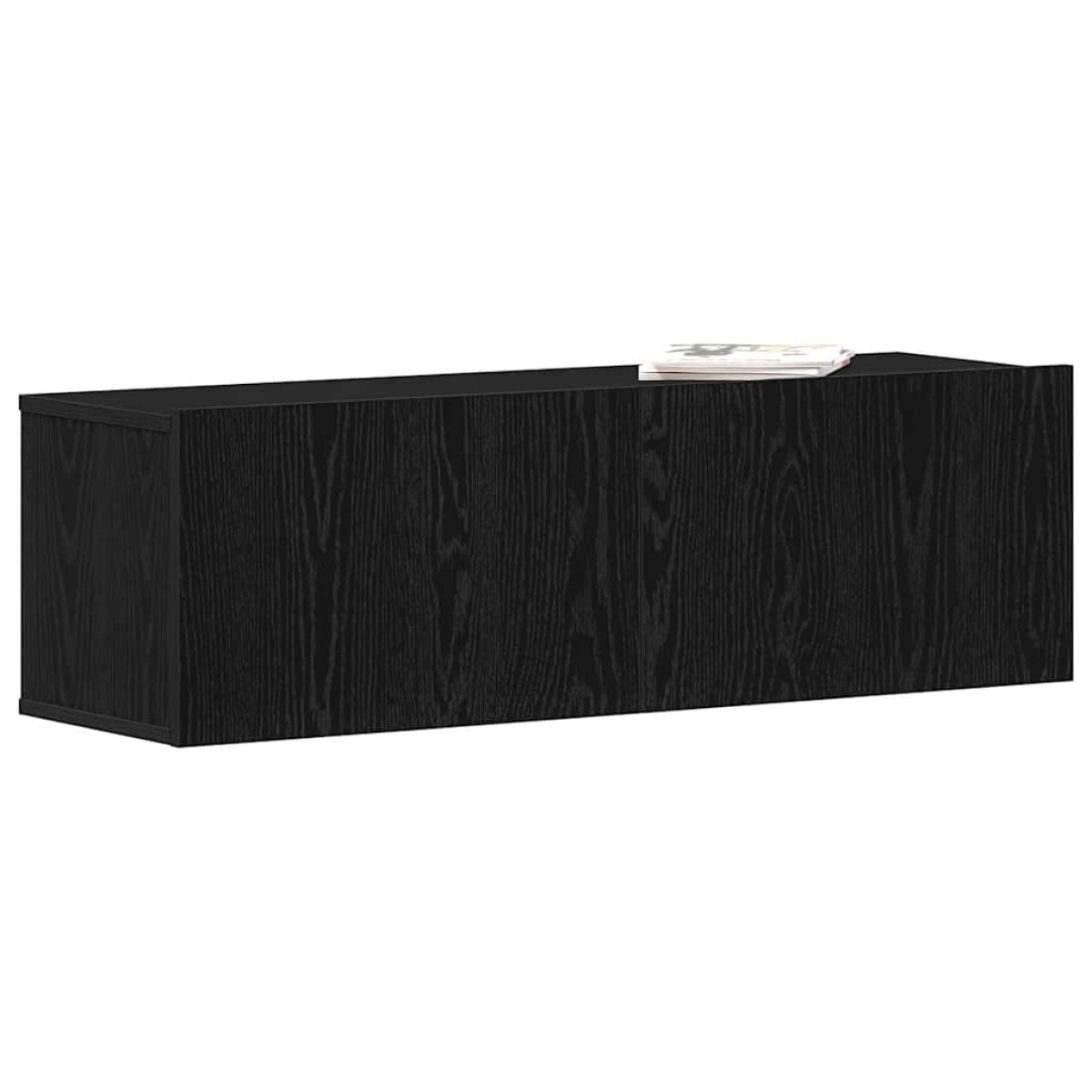 vidaXL Ντουλάπι TV 100 x 30 x 30 cm Μαύρη Οξυά Επεξεργασμένο Ξύλο