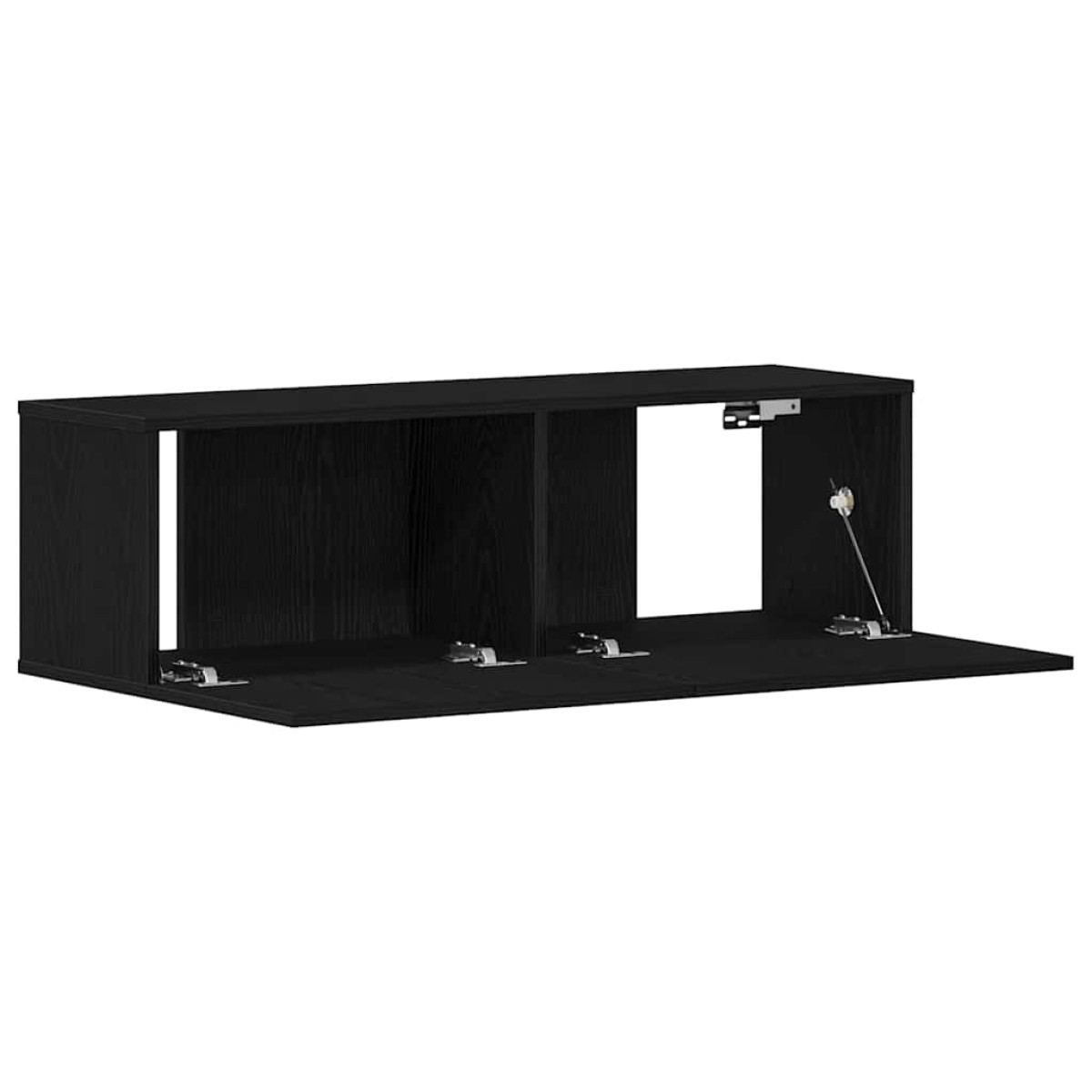 vidaXL Ντουλάπι TV 100 x 30 x 30 cm Μαύρη Οξυά Επεξεργασμένο Ξύλο