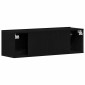 vidaXL Ντουλάπι TV 100 x 30 x 30 cm Μαύρη Οξυά Επεξεργασμένο Ξύλο
