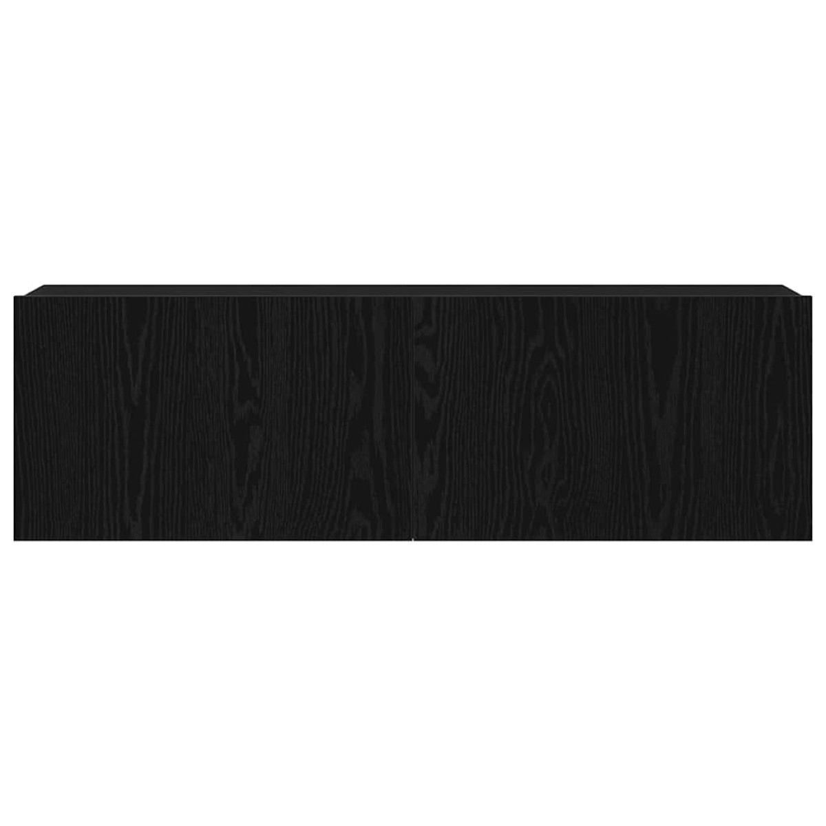 vidaXL Ντουλάπι TV 100 x 30 x 30 cm Μαύρη Οξυά Επεξεργασμένο Ξύλο