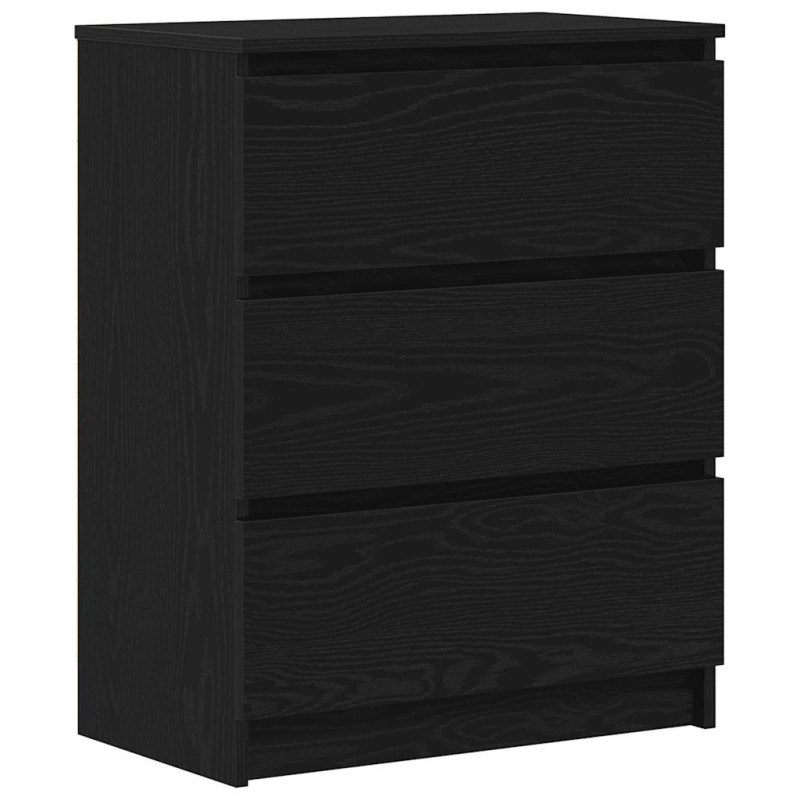 vidaXL Μπουφές Μαύρης Δρυός 60x35x76 εκ. από Τεχνητό Ξύλο