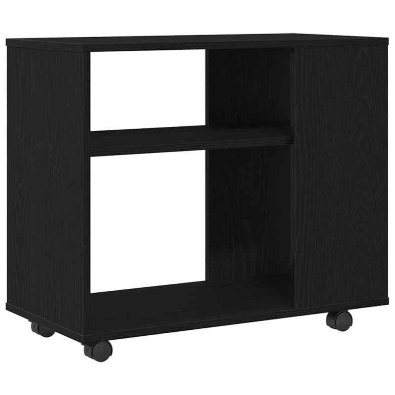 vidaXL Βοηθητικό Τραπεζάκι Μαύρο Δρυς 70x35x60,5 εκ. από Τεχνητό Ξύλο