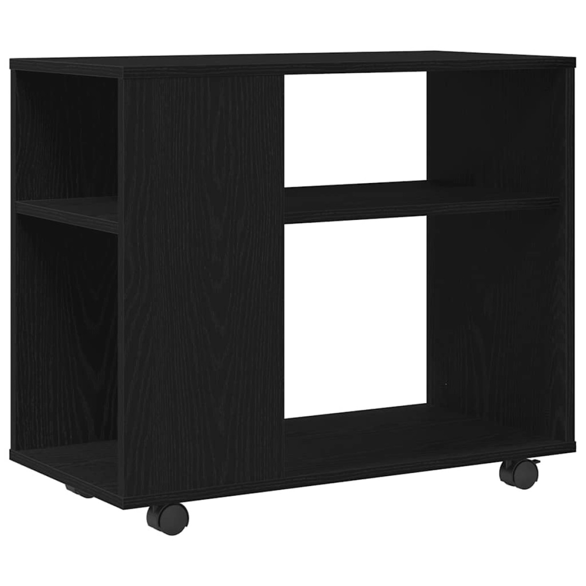 vidaXL Βοηθητικό Τραπεζάκι Μαύρο Δρυς 70x35x60,5 εκ. από Τεχνητό Ξύλο