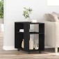 vidaXL Βοηθητικό Τραπεζάκι Μαύρο Δρυς 70x35x60,5 εκ. από Τεχνητό Ξύλο
