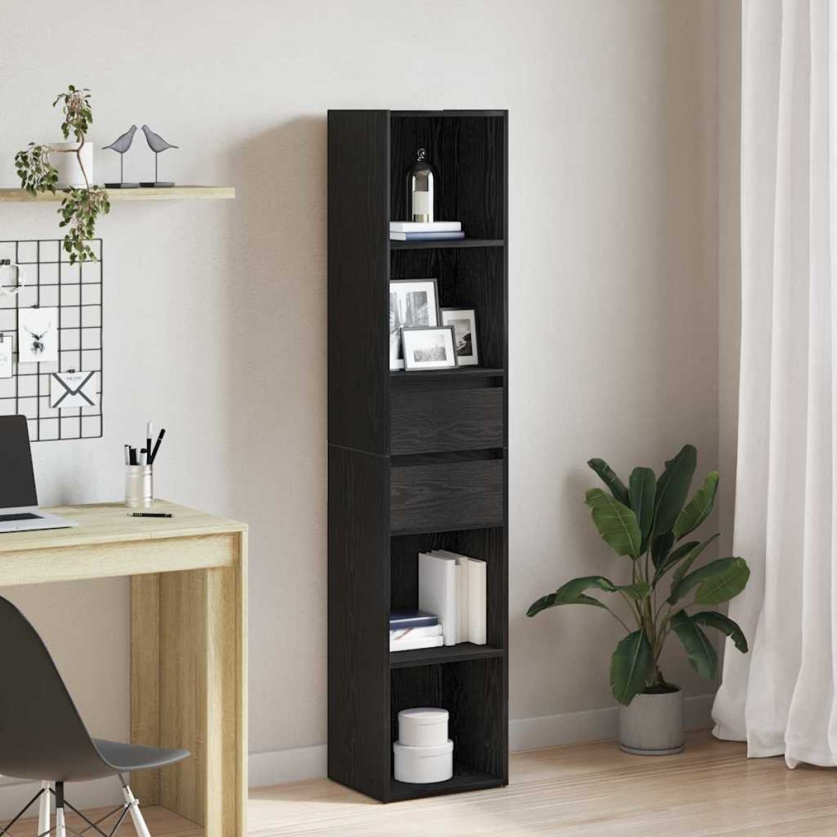 vidaXL Βιβλιοθήκη 4 επιπέδων 36 x 30 x 171 εκ. Επεξεργασμένο Ξύλο