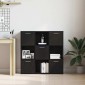 vidaXL Βιβλιοθήκη Μαύρη Δρυς 90x28x90 εκ. από Τεχνητό Ξύλο