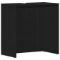 vidaXL Ντουλάπι μπάνιου Μαύρη βελανιδιά 60x33x60cm Κατασκευασμένο ξύλο