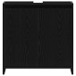 vidaXL Ντουλάπι μπάνιου Μαύρη βελανιδιά 60x33x60cm Κατασκευασμένο ξύλο
