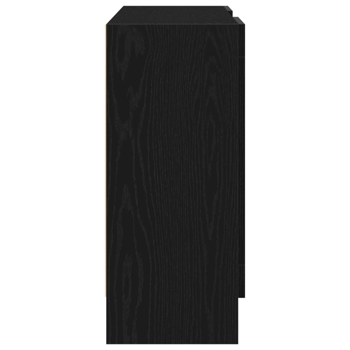 vidaXL Πλαϊνό γραφείο Μαύρη Οξυά 120 x 30,5 x 70 εκ Επεξεργασμένο Ξύλο