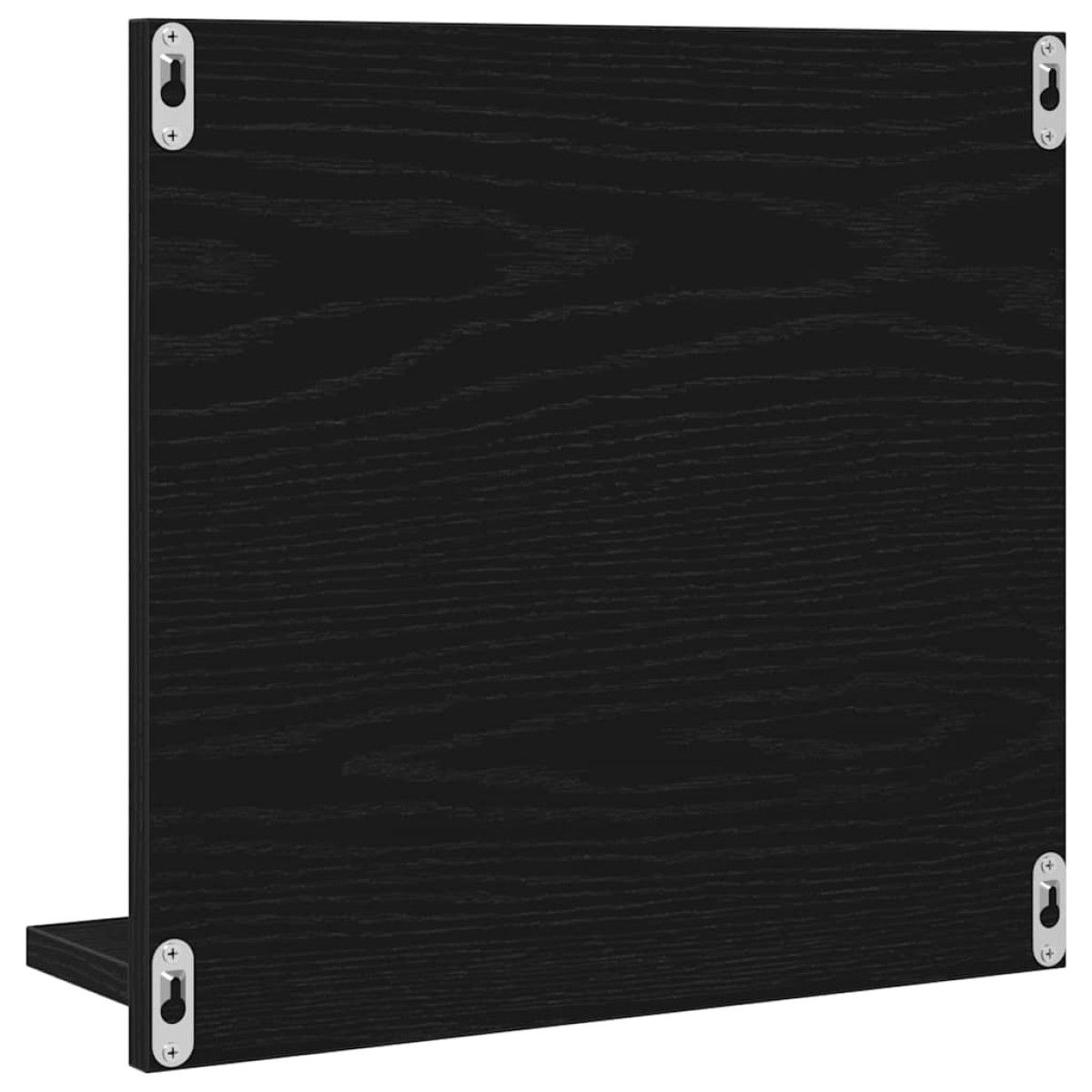 vidaXL Καθρέφτης Μπάνιου Μαύρος Δρυς 40x10,5x37 εκ. από Τεχνητό Ξύλο