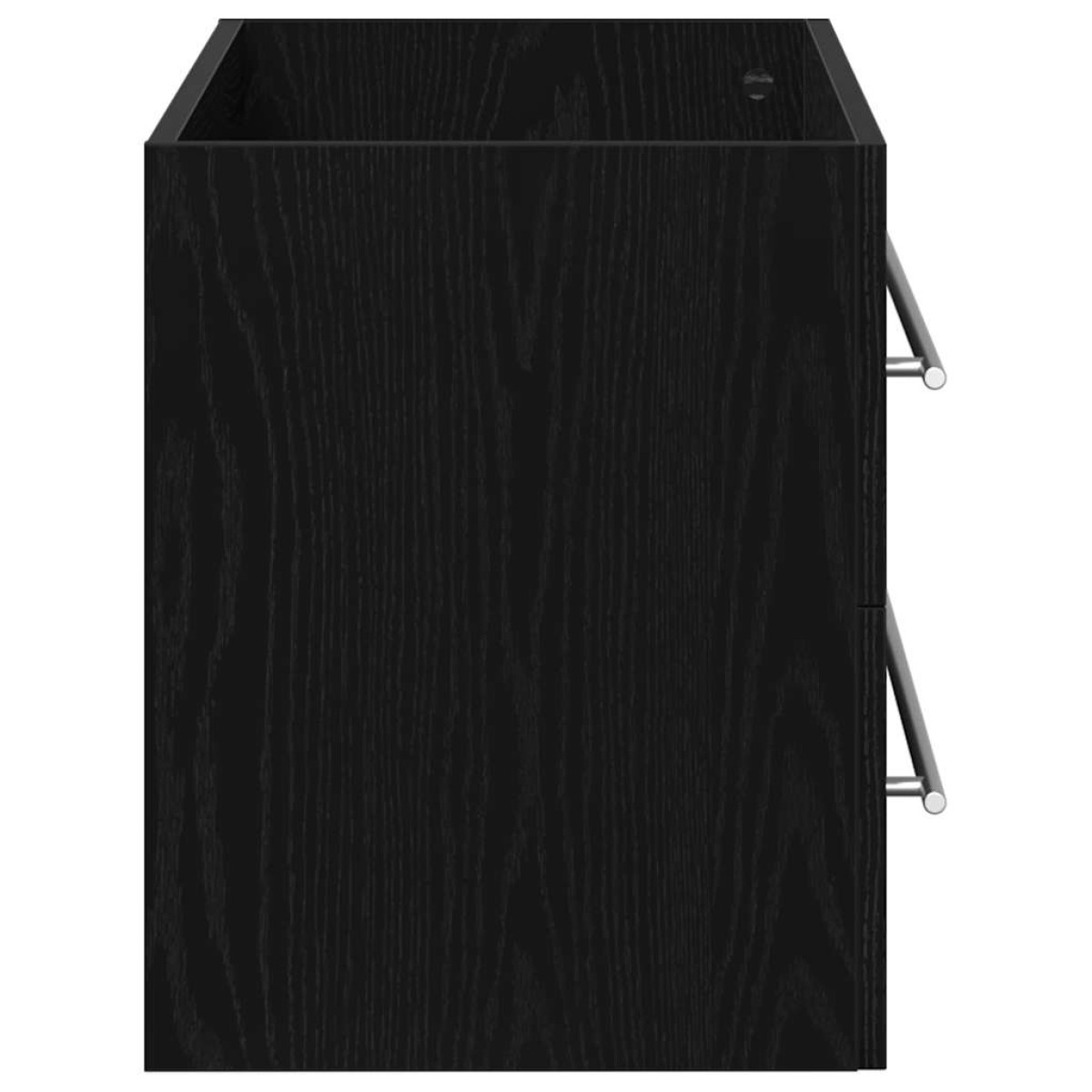 vidaXL Ντουλάπι Νιπτήρα Μαύρο Δρυς 80x38,5x48 εκ. από Τεχνητό Ξύλο