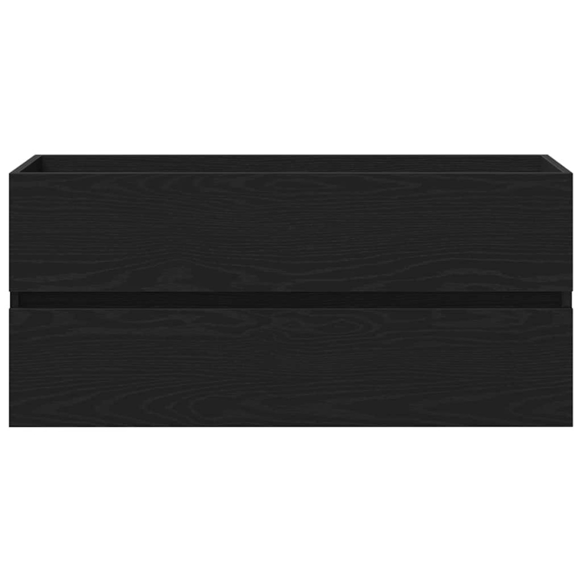 vidaXL Ντουλάπι Νιπτήρα Μαύρη Δρυς 100x38,5x45 εκ. Μοριοσανίδα
