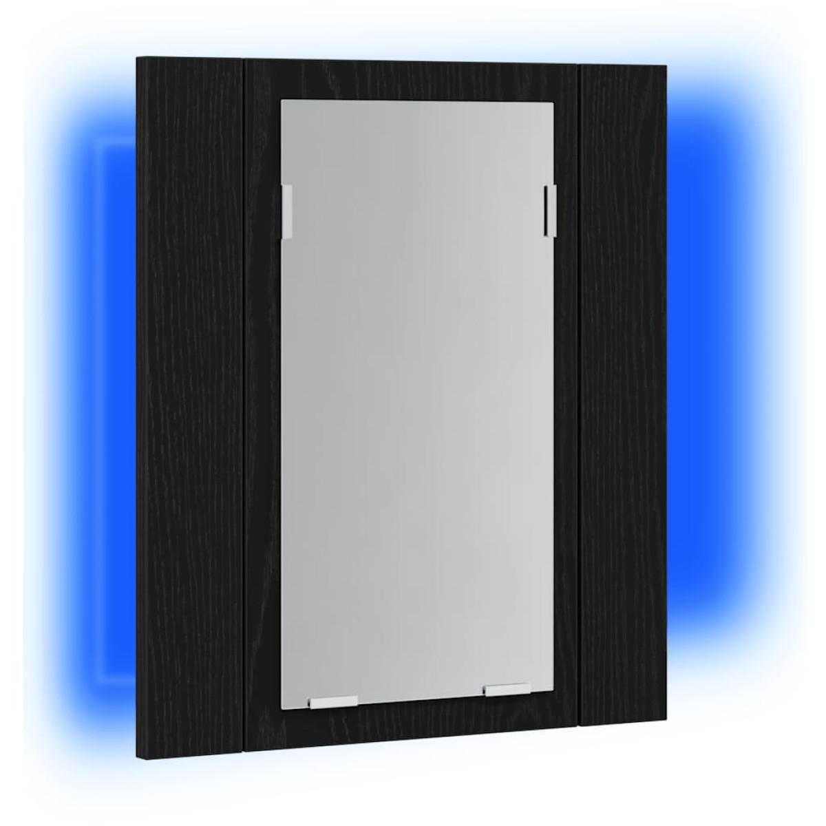 vidaXL Ντουλάπι Μπάνιου με LED, Μαύρο Δρυς, 40x12x45 εκ. από Τεχνητό Ξύλο