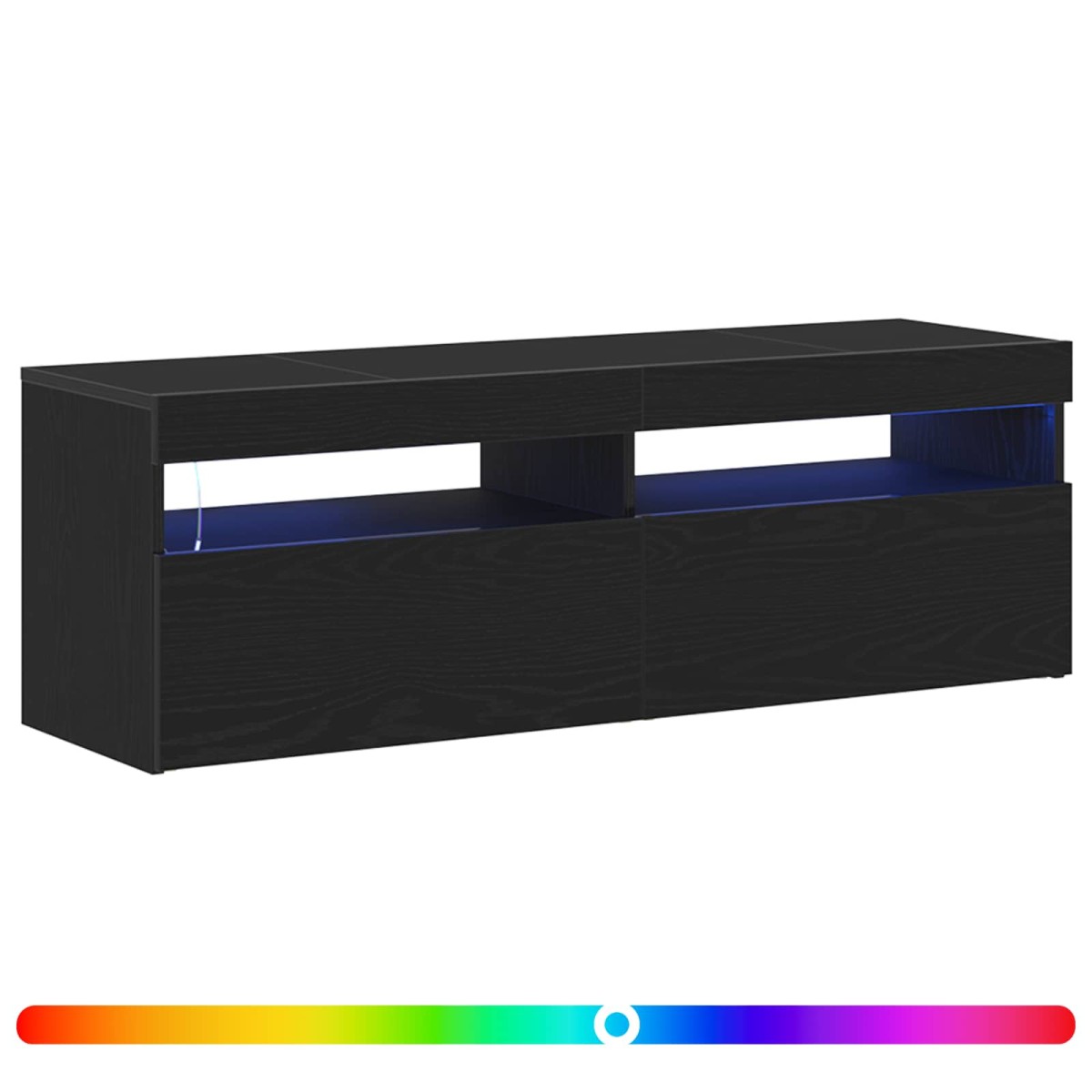 vidaXL Ντουλάπι TV 120 x 35 x 40 εκ. Μαύρη Οξυά Επεξεργασμένο Ξύλο