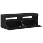 vidaXL Ντουλάπι TV 120 x 35 x 40 εκ. Μαύρη Οξυά Επεξεργασμένο Ξύλο