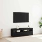 vidaXL Ντουλάπι TV 120 x 35 x 40 εκ. Μαύρη Οξυά Επεξεργασμένο Ξύλο