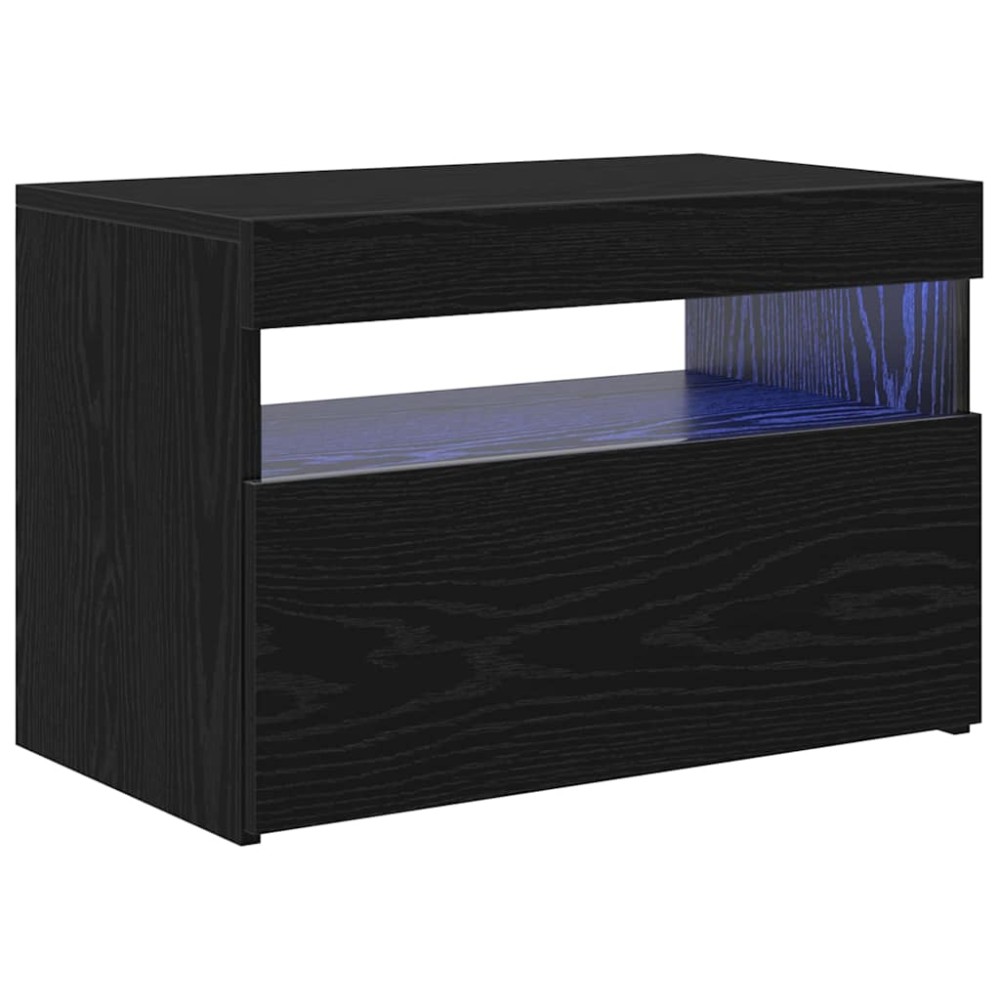 vidaXL Ντουλάπι TV 60 x 35 x 40 εκ. Μαύρη Οξυά Επεξεργασμένο Ξύλο