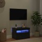 vidaXL Ντουλάπι TV 60 x 35 x 40 εκ. Μαύρη Οξυά Επεξεργασμένο Ξύλο