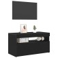 vidaXL Ντουλάπι TV 75 x 35 x 40 εκ. Μαύρη Οξυά Επεξεργασμένο Ξύλο