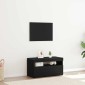 vidaXL Ντουλάπι TV 75 x 35 x 40 εκ. Μαύρη Οξυά Επεξεργασμένο Ξύλο