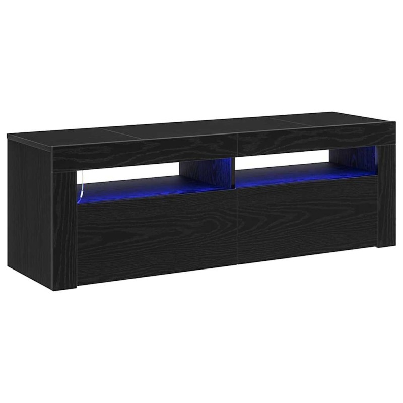 vidaXL Ντουλάπι TV 120 x 35 x 40 εκ. Μαύρη Οξυά Επεξεργασμένο Ξύλο