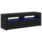 vidaXL Ντουλάπι TV 120 x 35 x 40 εκ. Μαύρη Οξυά Επεξεργασμένο Ξύλο