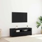vidaXL Ντουλάπι TV 120 x 35 x 40 εκ. Μαύρη Οξυά Επεξεργασμένο Ξύλο