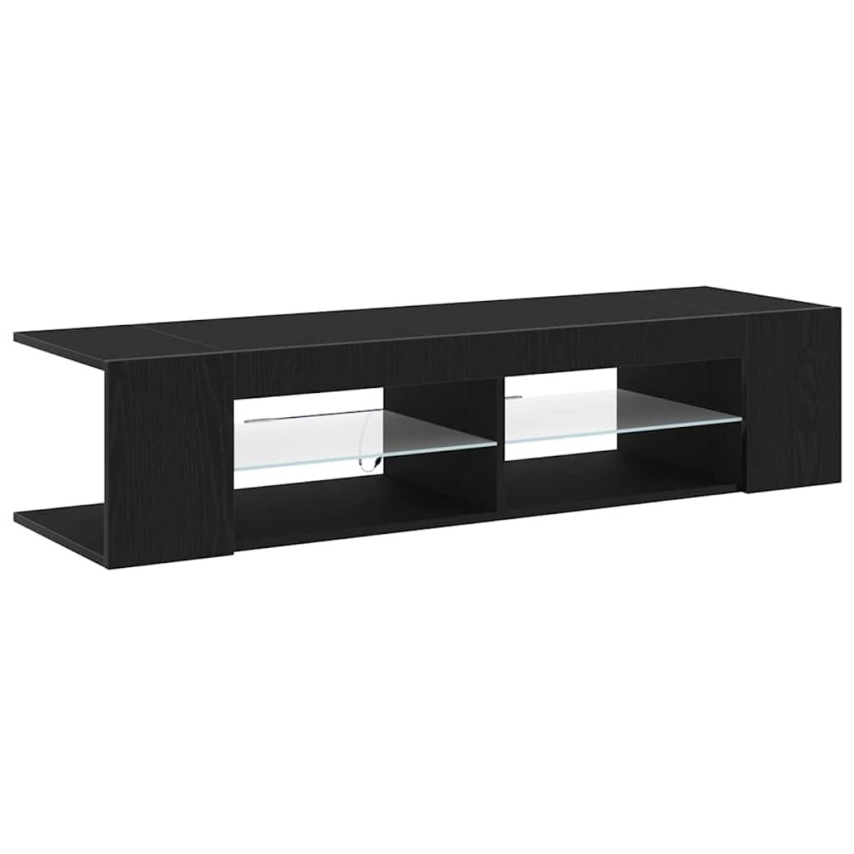 vidaXL Ντουλάπι TV 135 x 39 x 30 εκ Μαύρη Οξυά Επεξεργασμένο Ξύλο