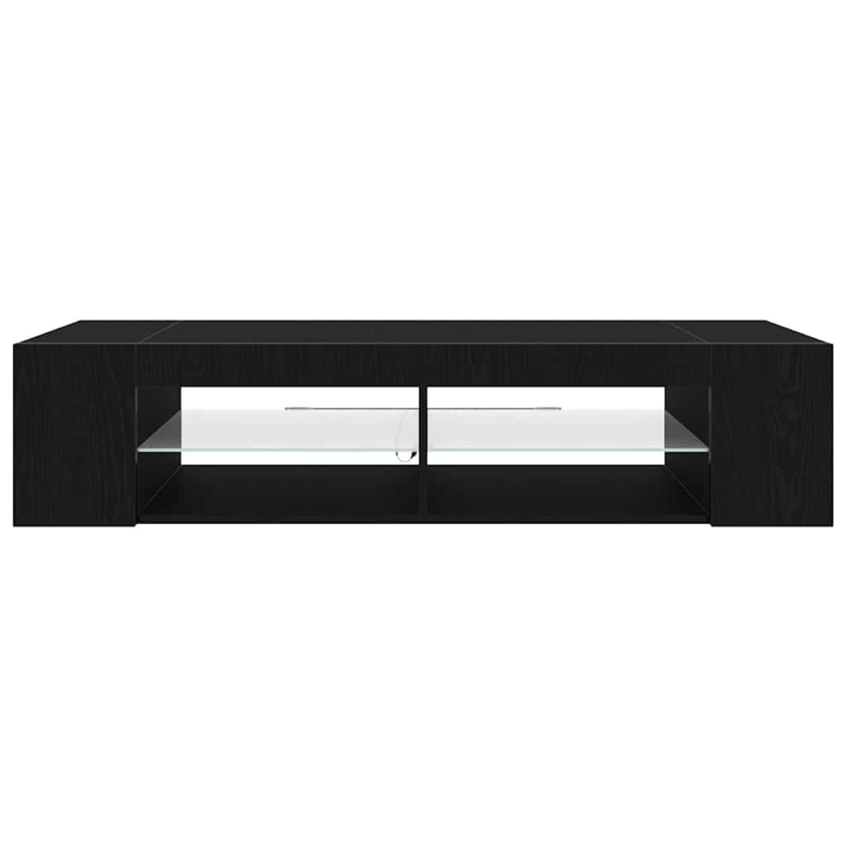 vidaXL Ντουλάπι TV 135 x 39 x 30 εκ Μαύρη Οξυά Επεξεργασμένο Ξύλο