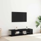 vidaXL Ντουλάπι TV 135 x 39 x 30 εκ Μαύρη Οξυά Επεξεργασμένο Ξύλο