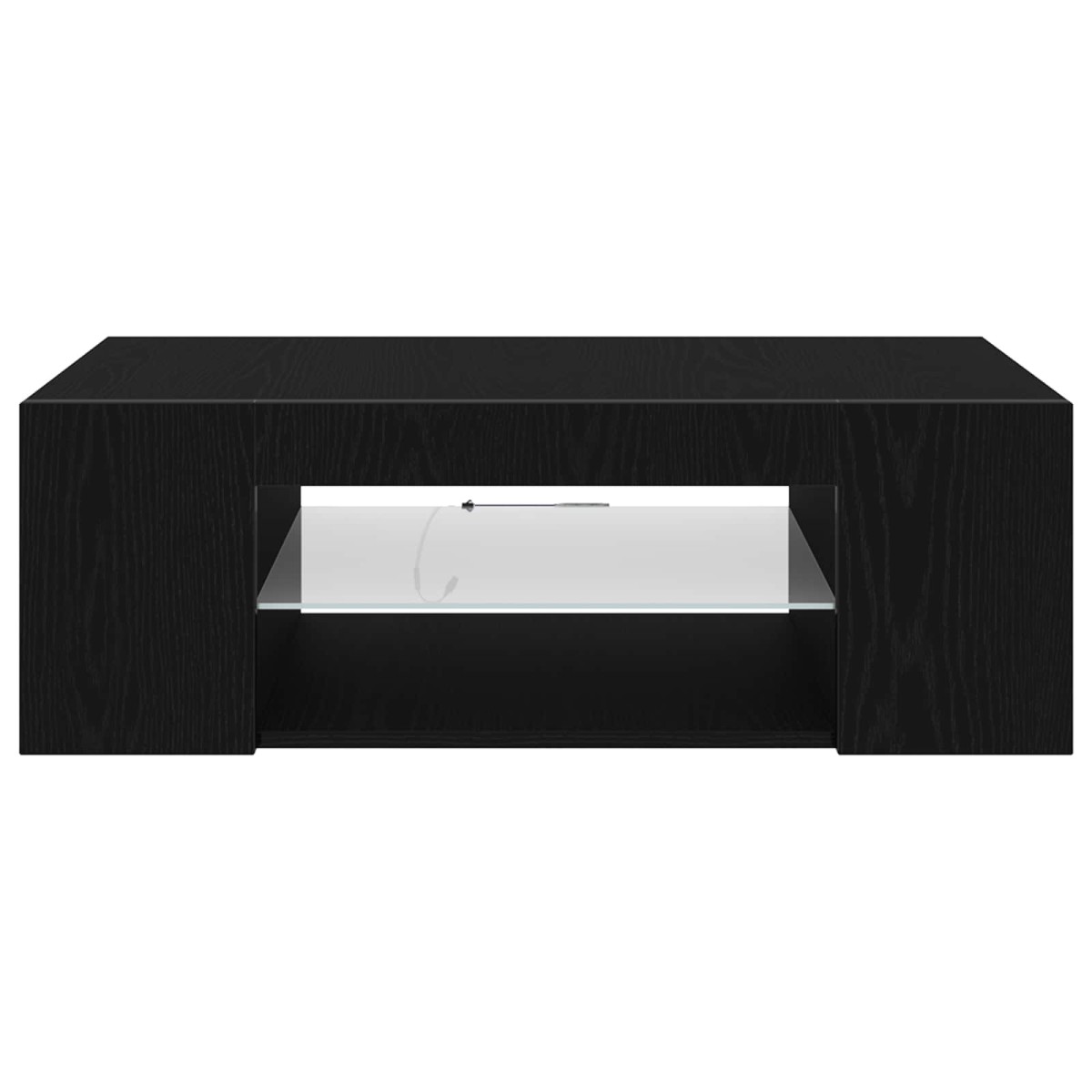 vidaXL Ντουλάπι TV 90 x 39 x 30 εκ. Μαύρη Οξυά Επεξεργασμένο Ξύλο