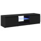 vidaXL Ντουλάπι TV 140 x 38,5 x 36 εκ. Μαύρη Οξυά Επεξεργασμένο Ξύλο