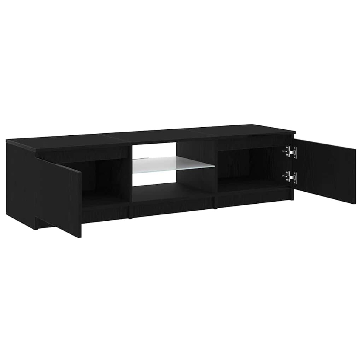 vidaXL Ντουλάπι TV 140 x 38,5 x 36 εκ. Μαύρη Οξυά Επεξεργασμένο Ξύλο