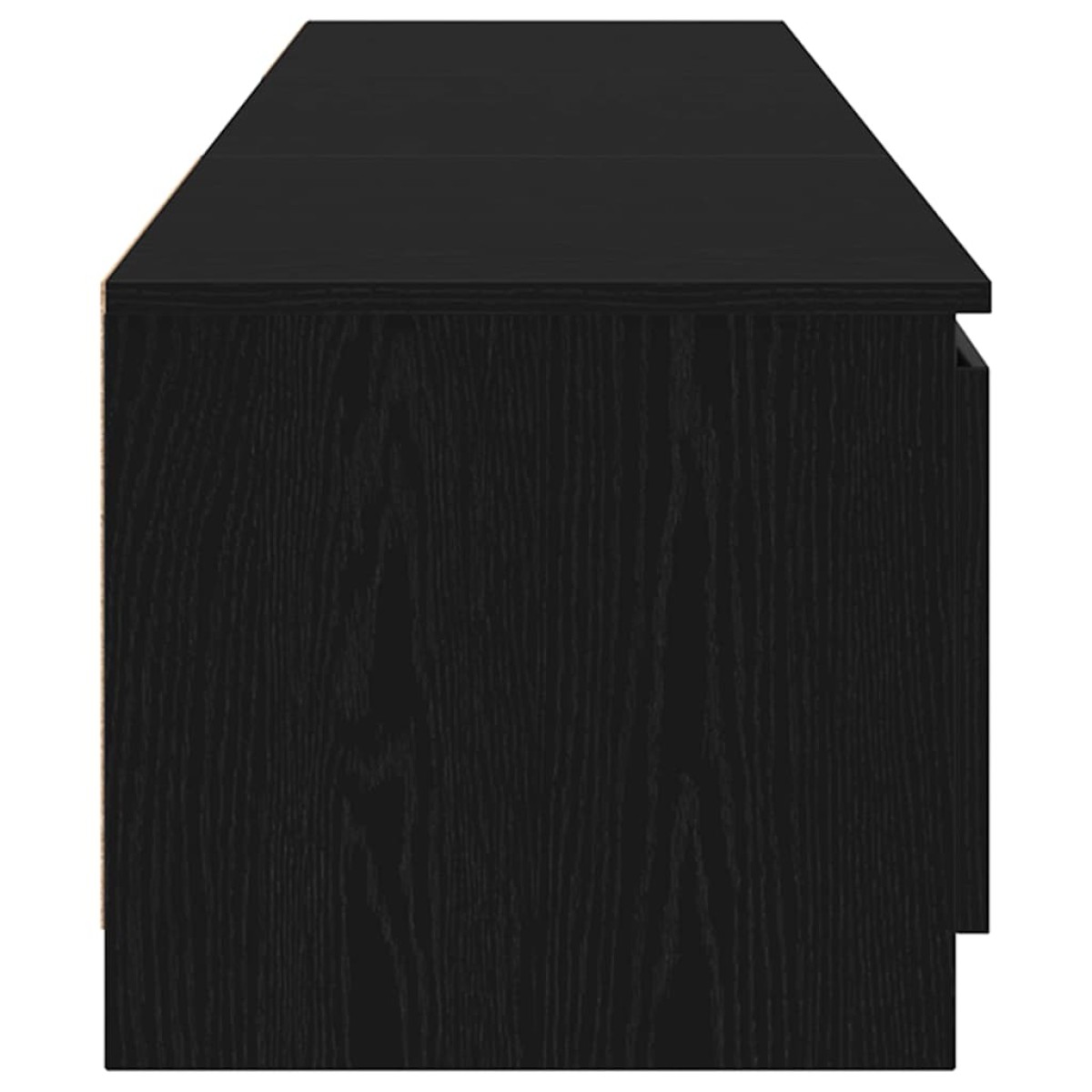 vidaXL Ντουλάπι TV 140 x 38,5 x 36 εκ. Μαύρη Οξυά Επεξεργασμένο Ξύλο