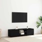 vidaXL Ντουλάπι TV 140 x 38,5 x 36 εκ. Μαύρη Οξυά Επεξεργασμένο Ξύλο