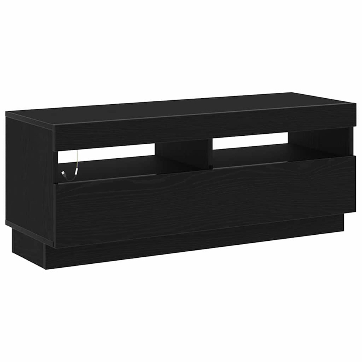 vidaXL Ντουλάπι TV 100 x 35 x 40 εκ Μαύρη Οξυά Επεξεργασμένο Ξύλο