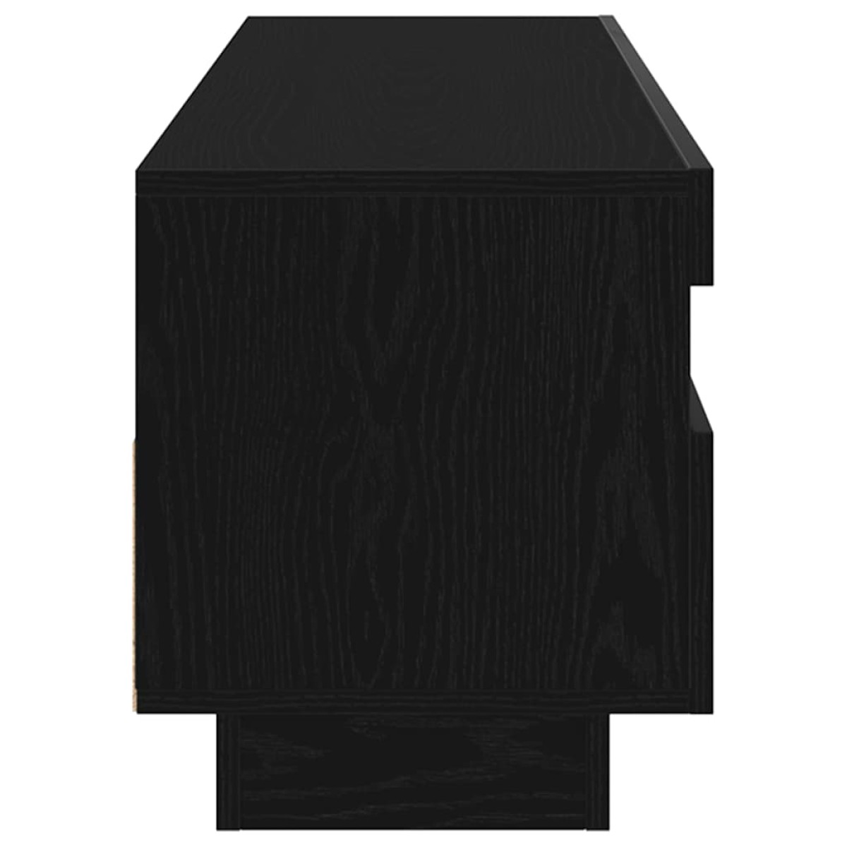 vidaXL Ντουλάπι TV 100 x 35 x 40 εκ Μαύρη Οξυά Επεξεργασμένο Ξύλο