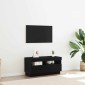vidaXL Ντουλάπι TV 80 x 35 x 40 εκ Μαύρη Οξυά Επεξεργασμένο Ξύλο