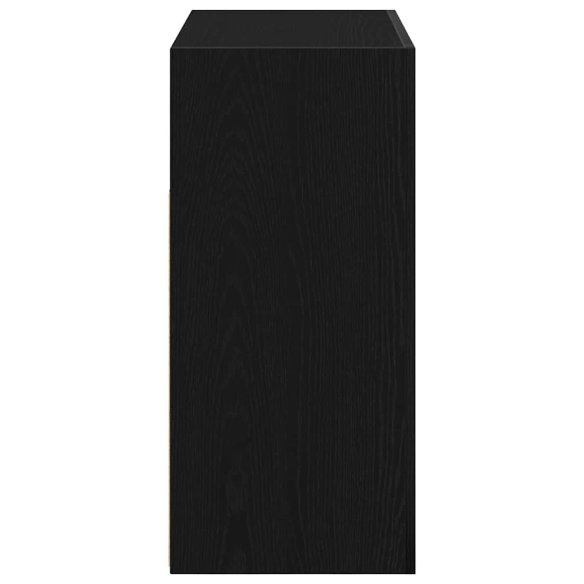 vidaXL Πλαϊνό γραφείο Μαύρη Οξυά 80 x 35 x 75 cm Επεξεργασμένο Ξύλο