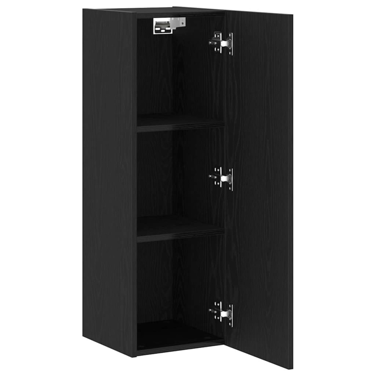 vidaXL Τηλεοπτική Κάβα Τοίχου 30,5 x 30 x 90 cm Μαύρη Οξυά