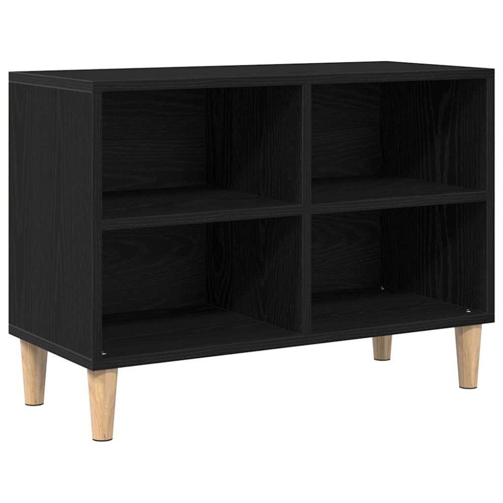vidaXL Ντουλάπι TV 69,5 x 30 x 50 εκ. Μαύρη Οξυά Επεξεργασμένο Ξύλο