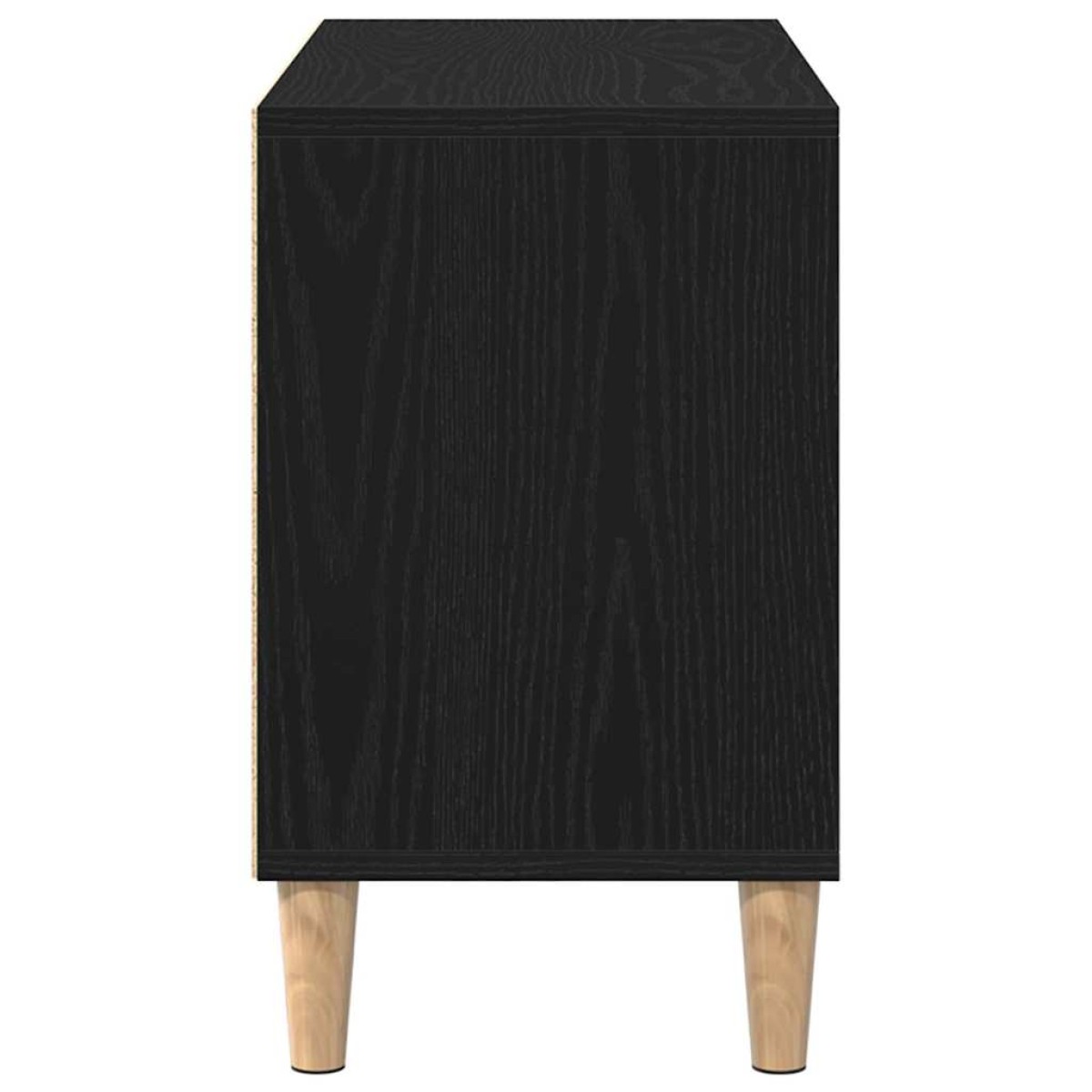 vidaXL Ντουλάπι TV 69,5 x 30 x 50 εκ. Μαύρη Οξυά Επεξεργασμένο Ξύλο