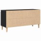 vidaXL Ντουλάπι TV 102 x 35 x 50 εκ. Μαύρη Οξυά Επεξεργασμένο Ξύλο