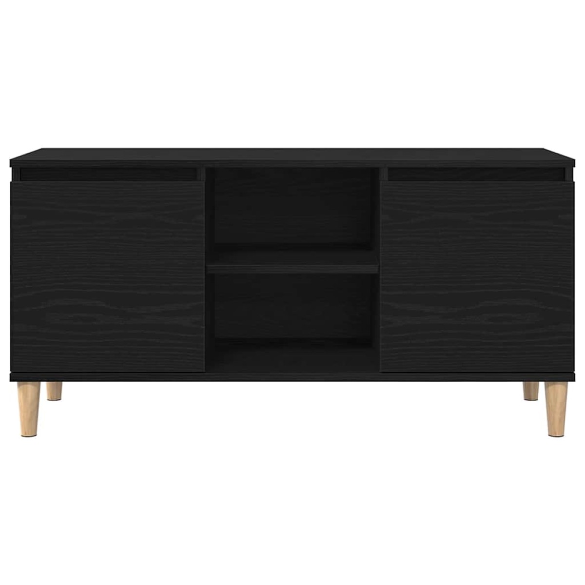vidaXL Ντουλάπι TV 102 x 35 x 50 εκ. Μαύρη Οξυά Επεξεργασμένο Ξύλο