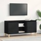 vidaXL Ντουλάπι TV 102 x 35 x 50 εκ. Μαύρη Οξυά Επεξεργασμένο Ξύλο