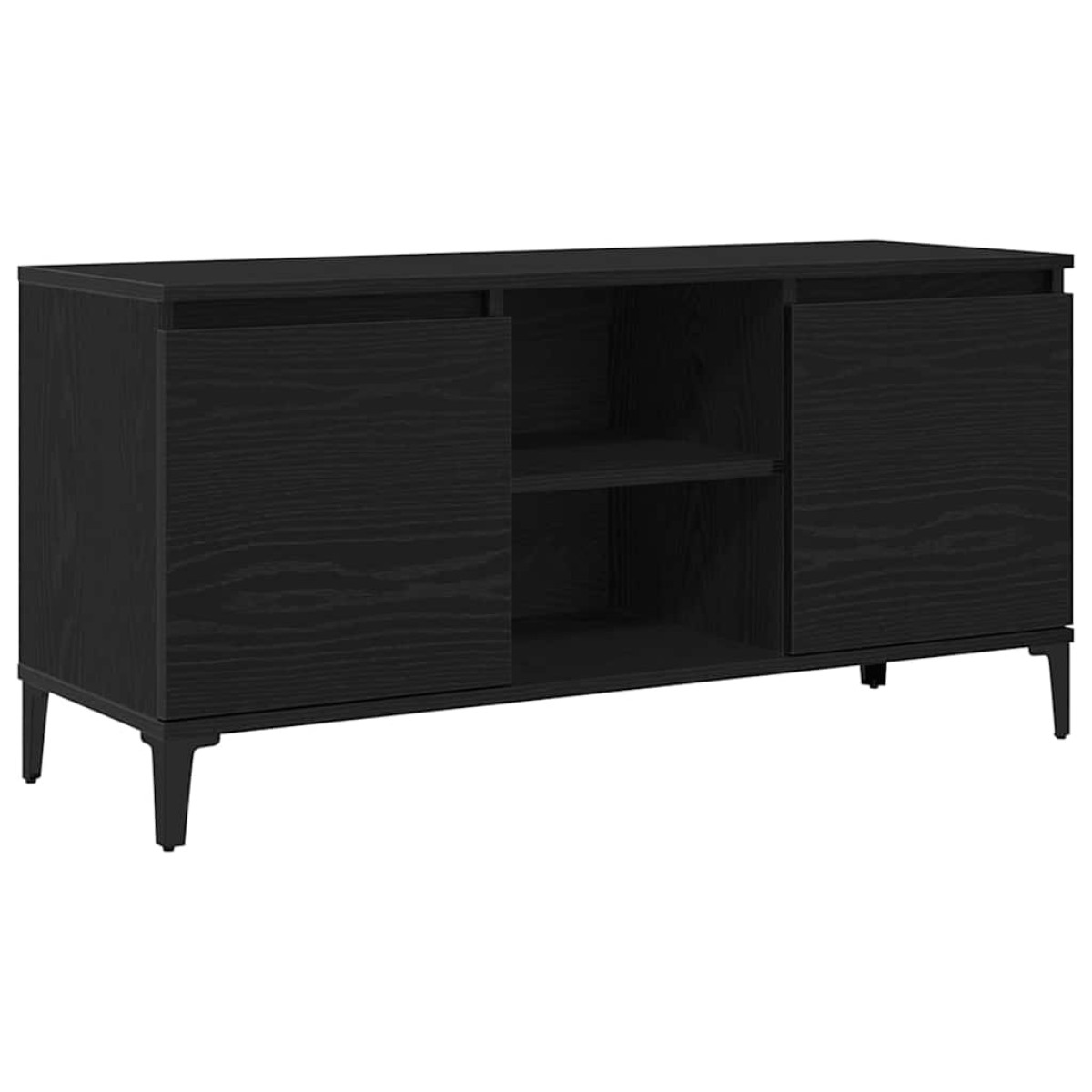 vidaXL Ντουλάπι TV 102 x 35 x 50 εκ. Μαύρη Οξυά Επεξεργασμένο Ξύλο