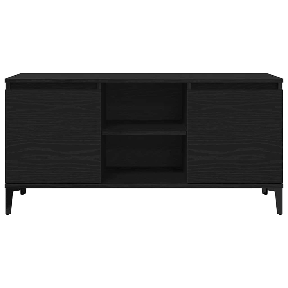 vidaXL Ντουλάπι TV 102 x 35 x 50 εκ. Μαύρη Οξυά Επεξεργασμένο Ξύλο